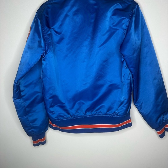 Blue Satin Jacket with Mets Logo - Picture 3 of 4